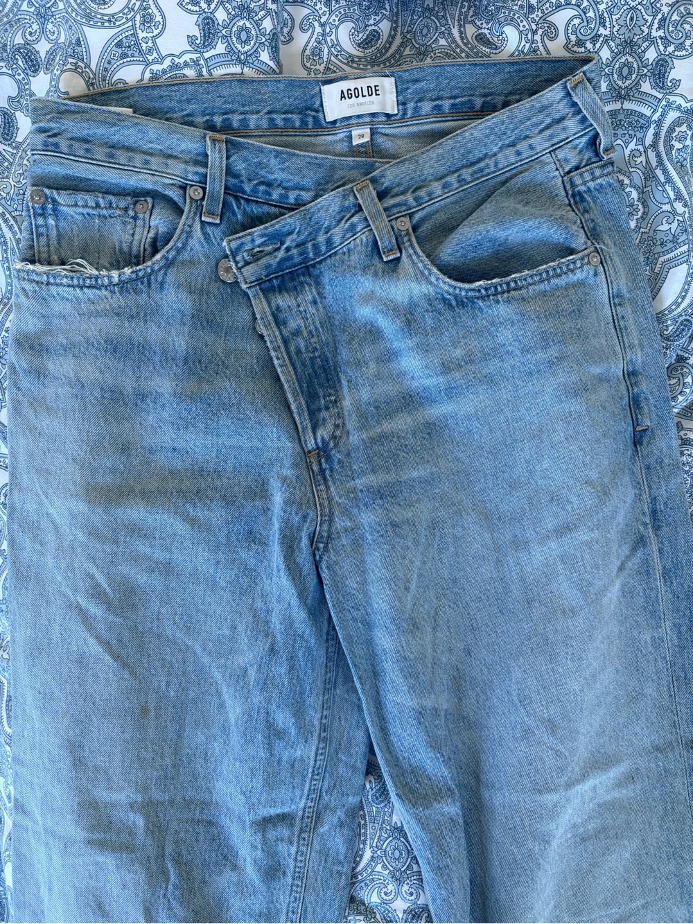 Agolde Light Blue Relaxed Fit Women's Jeans